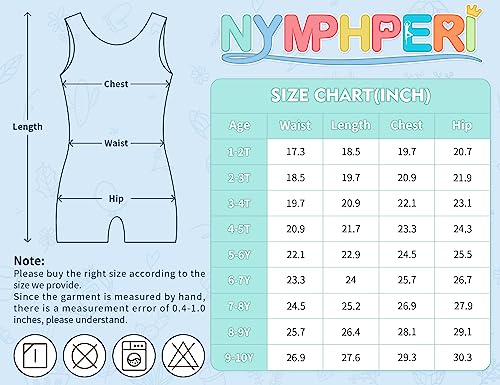 Nymphperi Girls Sparkle Gymnastics Leotard 2-Pack with Shorts