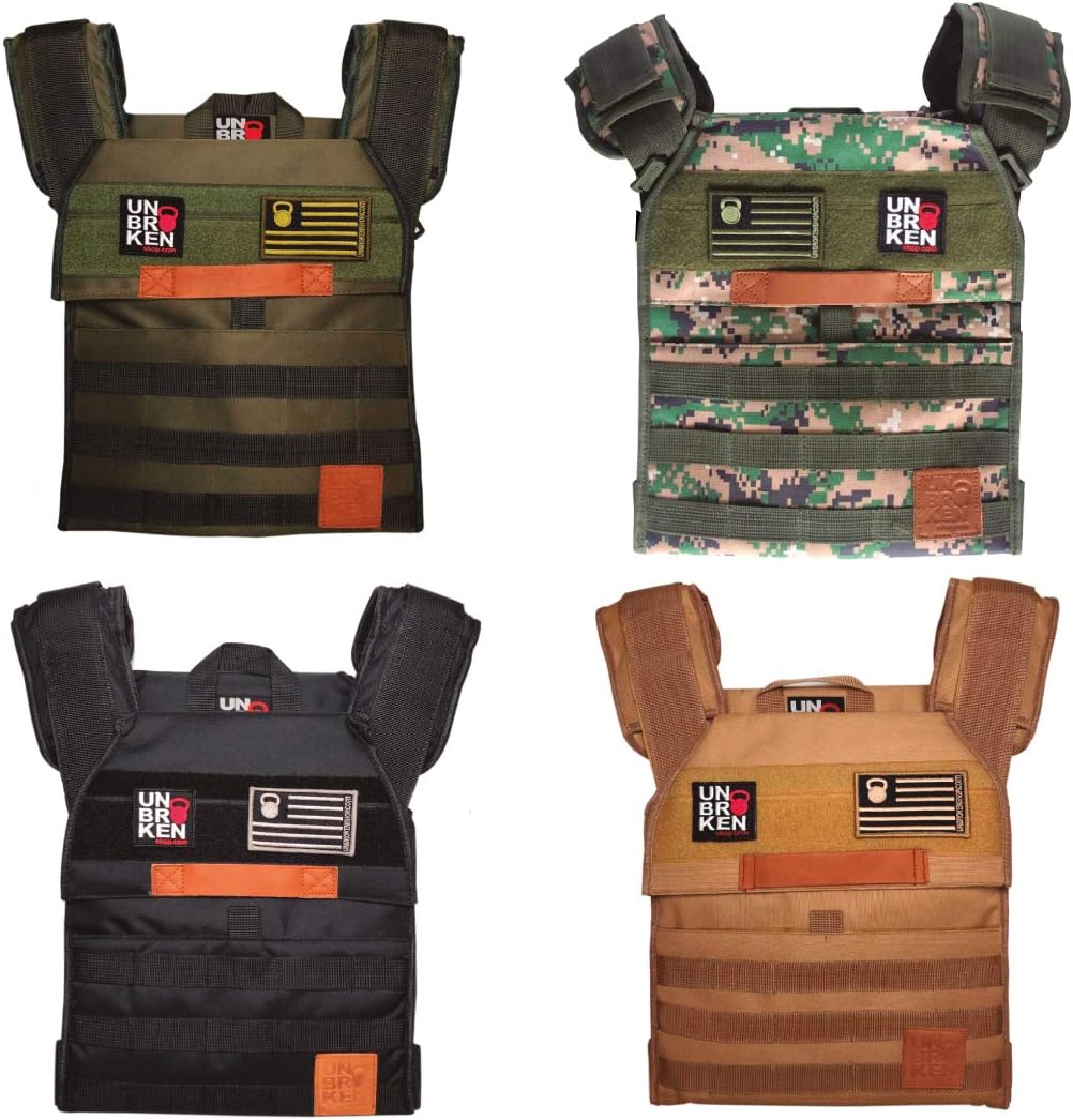 Adjustable Weighted Vest for Strength and Endurance Training and Running