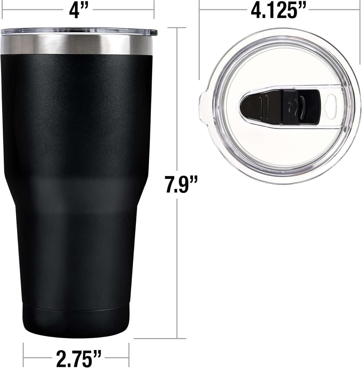 Power Rangers: Dino Fury OFFICIAL Black Ranger Character 30 oz Travel Tumbler, Stainless Steel, Vacuum Insulated with Leak Resistant Slide-Lock Lid